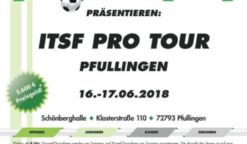 tischkicker plakat itsf pro tour pullingen 2018