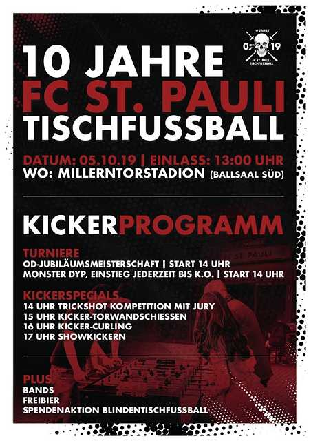 tischkicker Jubiläum beim FC St.Pauli